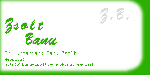 zsolt banu business card
